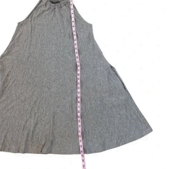 Chelsea & Theodore Knit Midi Dress with Pockets Grey Size Large - Picture 9 of 9